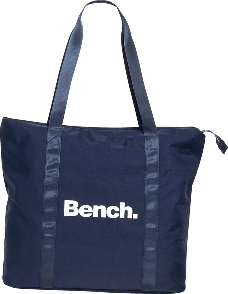 Bench. Schultertasche Bench Shopper Nylon Schultertasche (Schultertasche, Schultertasche), Damen, Jugend Tasche strapazierfähiges Textilnylon marineblau, Uni von Bench.