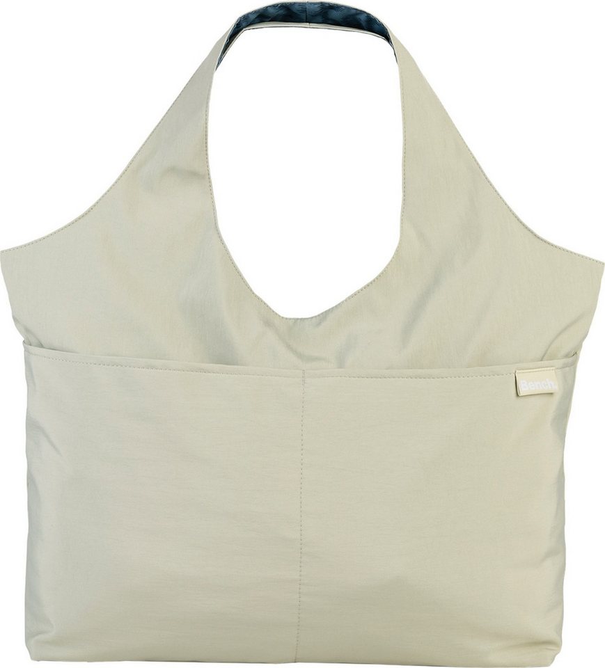 Bench. Shopper Bench Shopper Nylon washed grau (Shopper), Damen Shopper Nylon, washed, grau ca. 60cm x ca. 16cm von Bench.