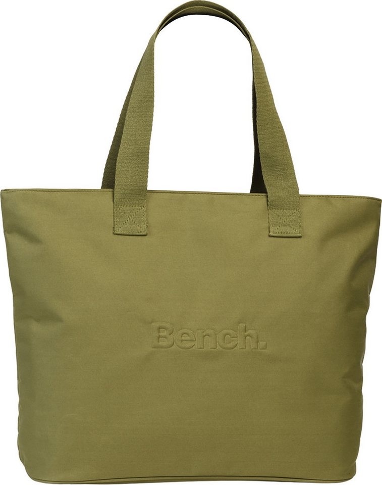 Bench. Shopper Bench Shopper Polyester grün (Shopper), Damen Shopper Polyester, grün ca. 48cm x ca. 34cm von Bench.