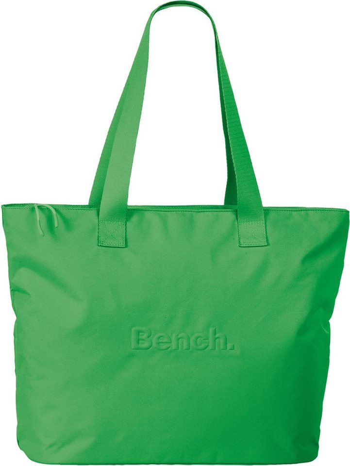 Bench. Shopper Bench Tasche hellgrün Shopper mittel (Shopper), Damen, Jugend Shopper Polyester, hellgrün ca. 48cm x ca. 34cm von Bench.