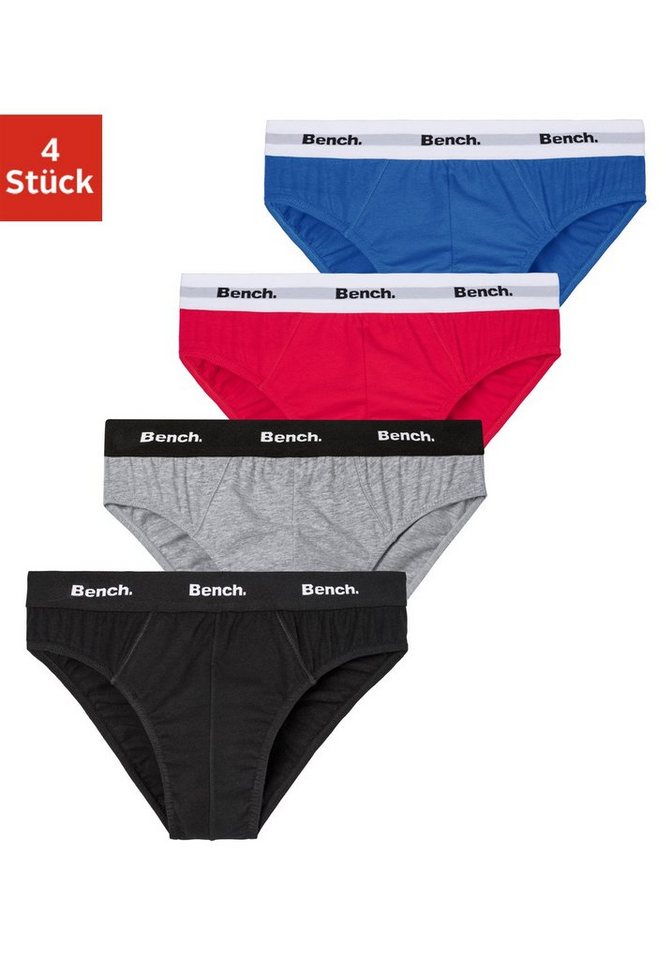 Bench. Slip (Packung, 4-St) mit kontrastfarbigem Webbündchen von Bench.