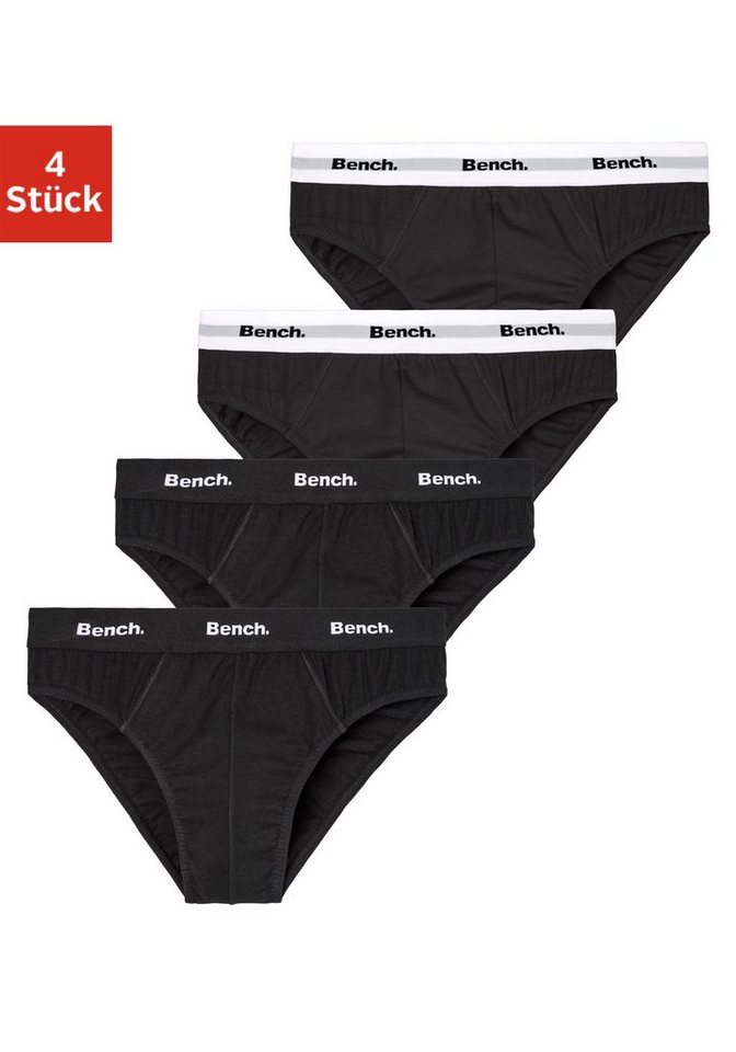 Bench. Slip (Packung, 4-St) mit kontrastfarbigem Webbündchen von Bench.