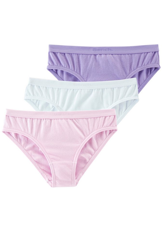 Bench. Slip (Packung, 3-St) mit weichem Webbund und Bench Schriftzug von Bench.