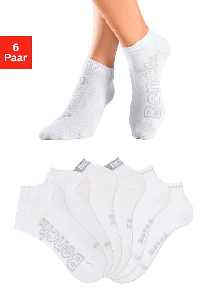 Bench. Sneakersocken (Set, 6-Paar) mit unterschiedlichen Designs von Bench.