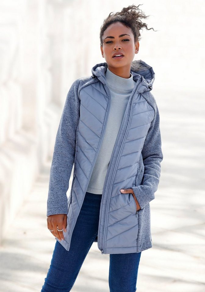 Vivance Steppjacke mit Strickfleece-Ärmeln von Vivance