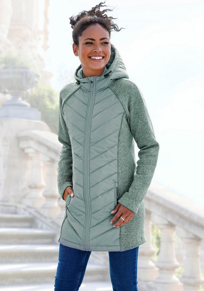 Vivance Steppjacke mit Strickfleece-Ärmeln von Vivance