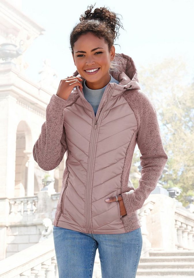 Vivance Steppjacke mit Strickfleece-Ärmeln von Vivance