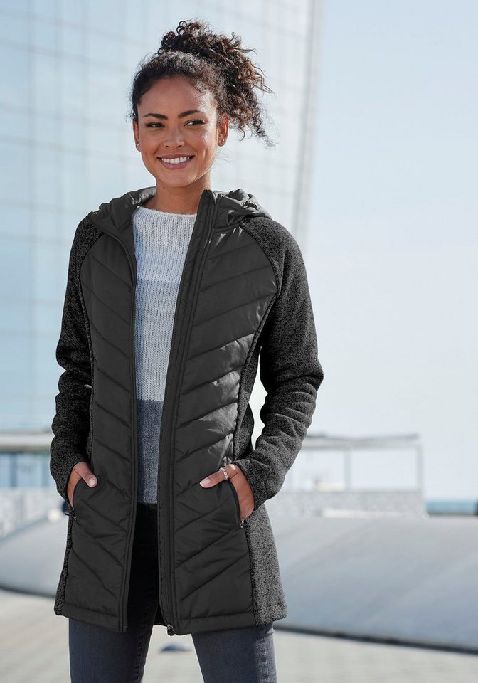 Vivance Steppjacke mit Strickfleece-Ärmeln von Vivance