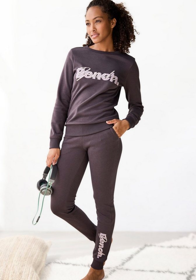 Bench. Loungewear Sweatpants mit Logodruck und Stickerei, Loungewear von Bench. Loungewear