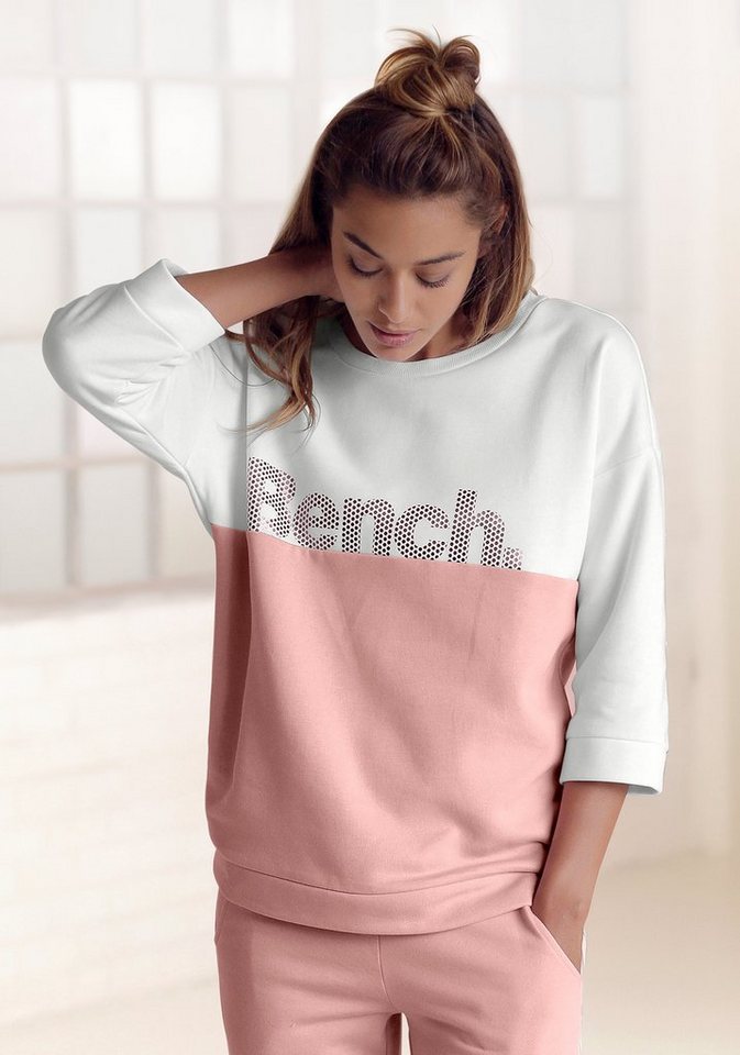 Bench. Sweatshirt im Colorblocking Design, Loungewear, Loungeanzug von Bench.