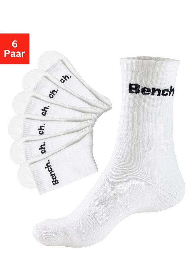 Bench. Tennissocken (Set, 6-Paar) mit Fuß Polsterung von Bench.