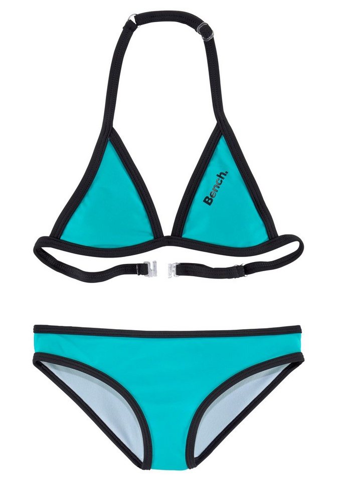 Bench. Triangel-Bikini mit Logoprint an Top und Hose von Bench.