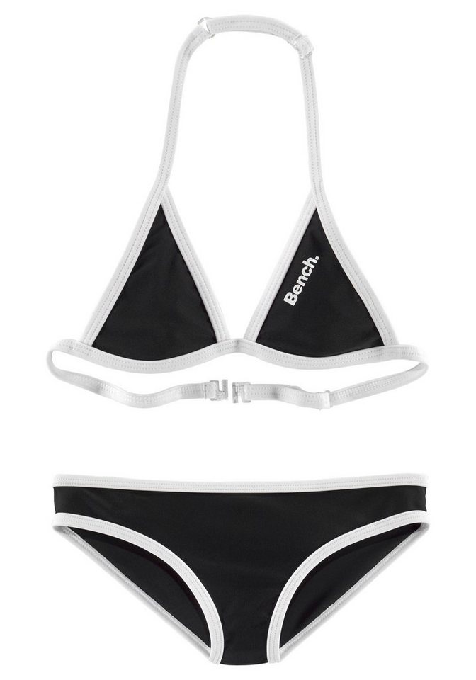 Bench. Triangel-Bikini mit Logoprint an Top und Hose von Bench.