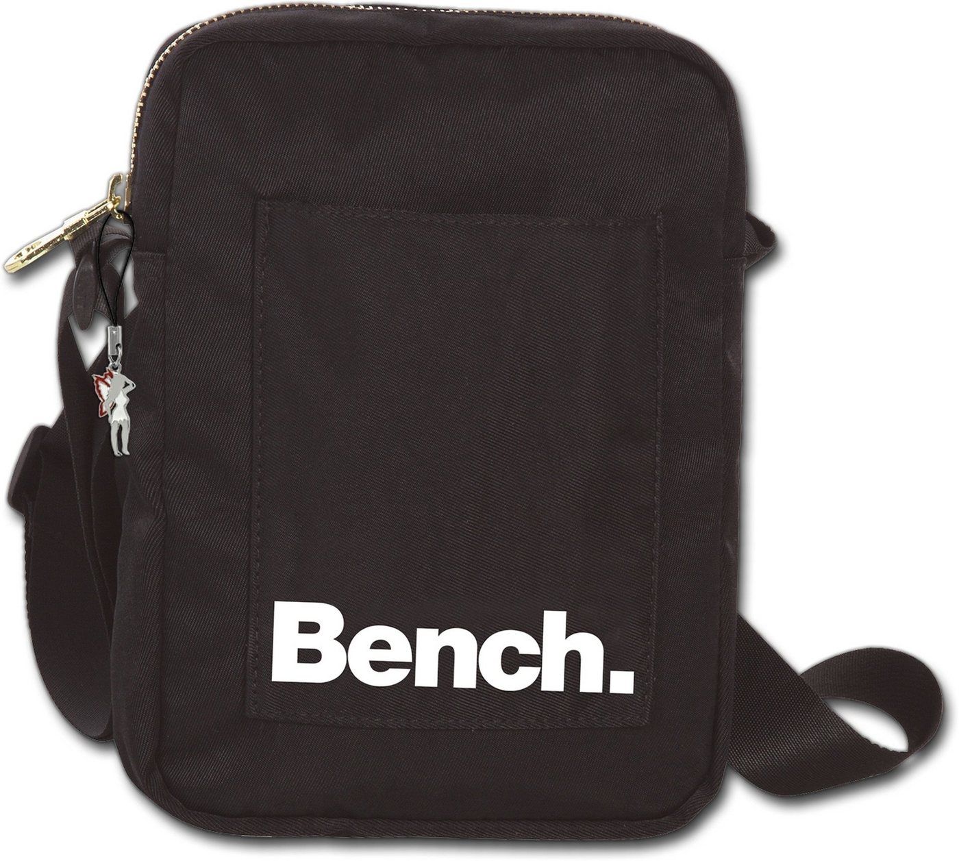 Bench. Umhängetasche Bench sportliche MiniBag Umhängetasche (Umhängetasche, Umhängetasche), Umhängetasche Nylon schwarz, ca. 14cm, uni von Bench.