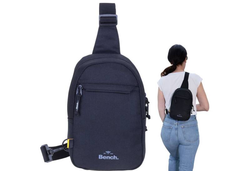 Bench. Umhängetasche Rucksack Crossbody Sling Bag Damen Herren klein, Fahrrad Tasche Konzert Festival Bag Umhängetasche + Etui von Bench.