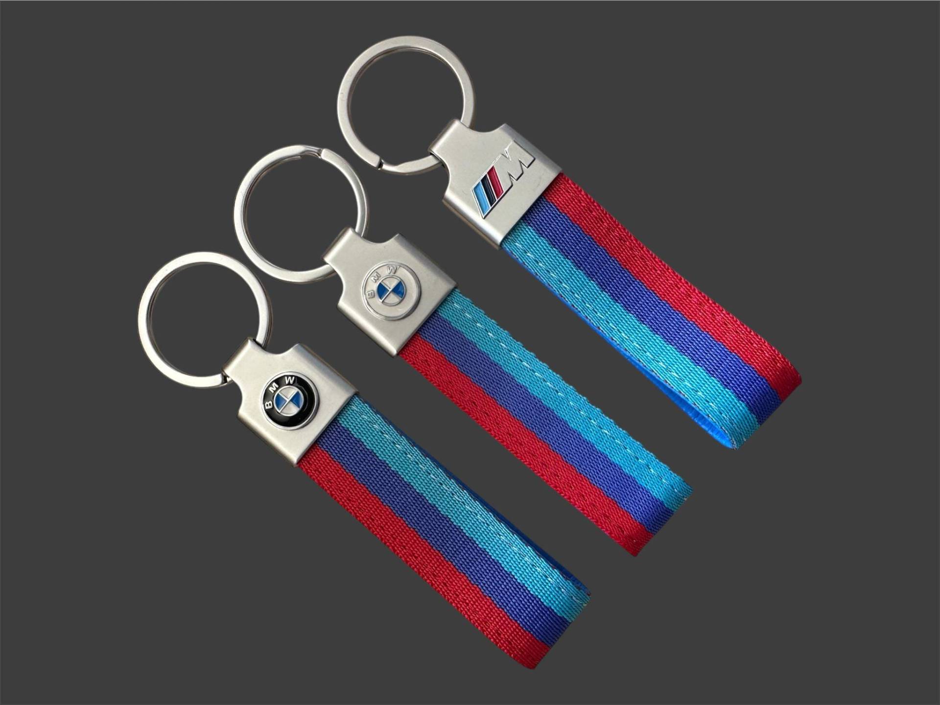 Bmw M Schlüsselanhänger Keychain Hochwertiger Stoff Mit M-Farben Und Logo Bmw M Schlüsselanhänger Keychain Hochwertiger Stoff Mit M-Farben Und Logo von BenchiDE