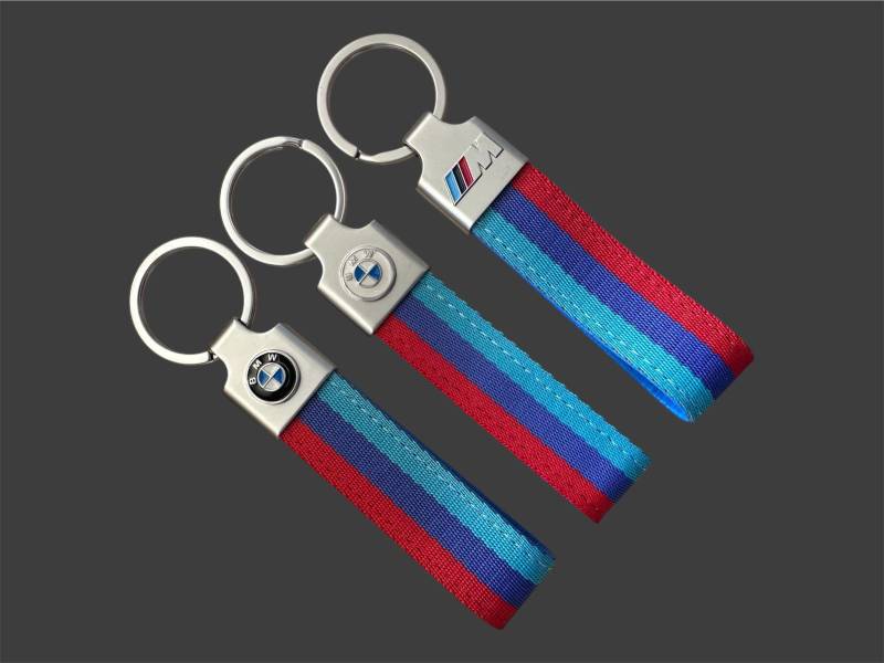 Bmw M Schlüsselanhänger Keychain Hochwertiger Stoff Mit M-Farben Und Logo Bmw M Schlüsselanhänger Keychain Hochwertiger Stoff Mit M-Farben Und Logo von BenchiDE
