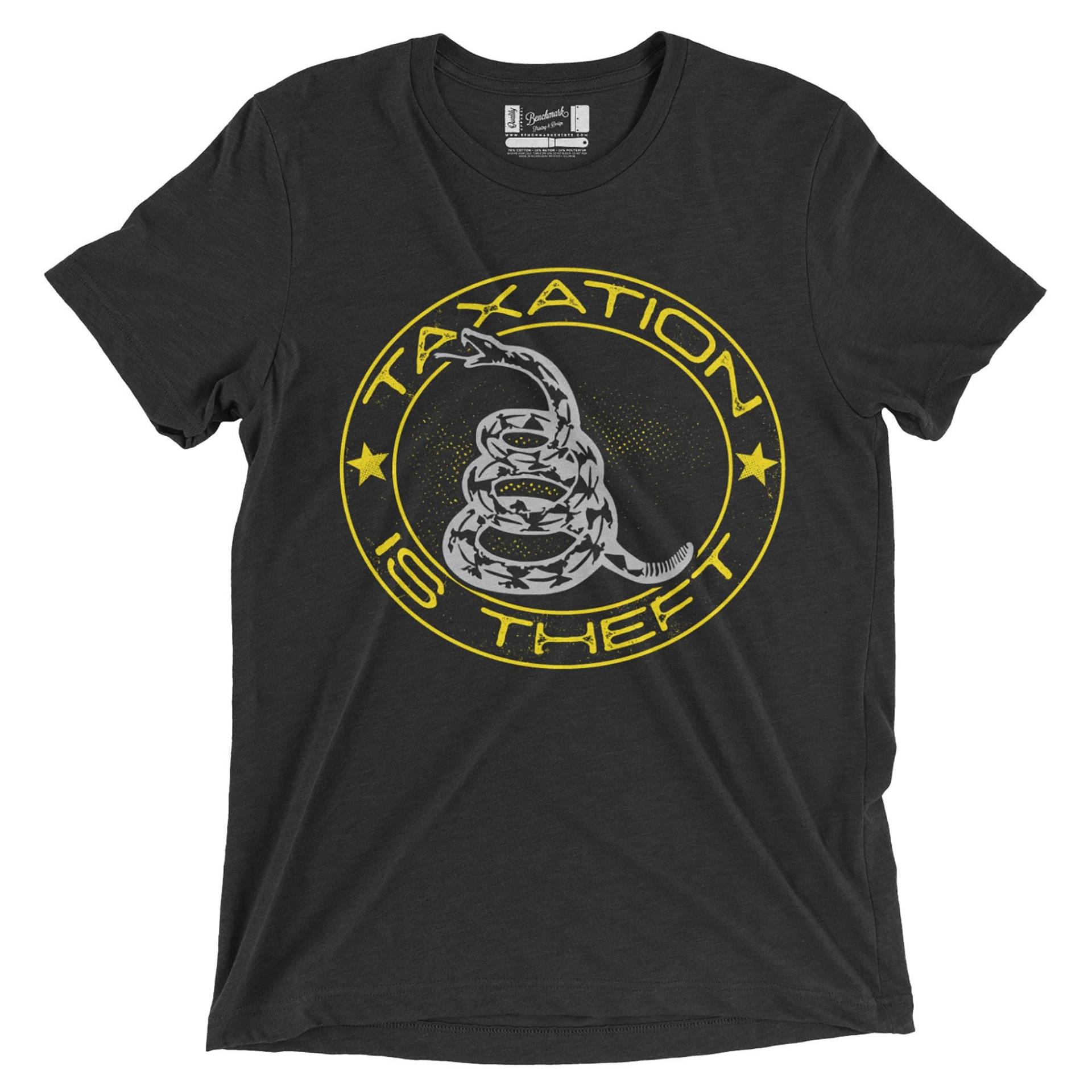 Besteuerung Ist Theft Gadsden Tri-Blend T-Shirt Oder Hoodie Besteuerung Ist Theft Gadsden Tri-Blend T-Shirt Oder Hoodie von BenchmarkShirtShop