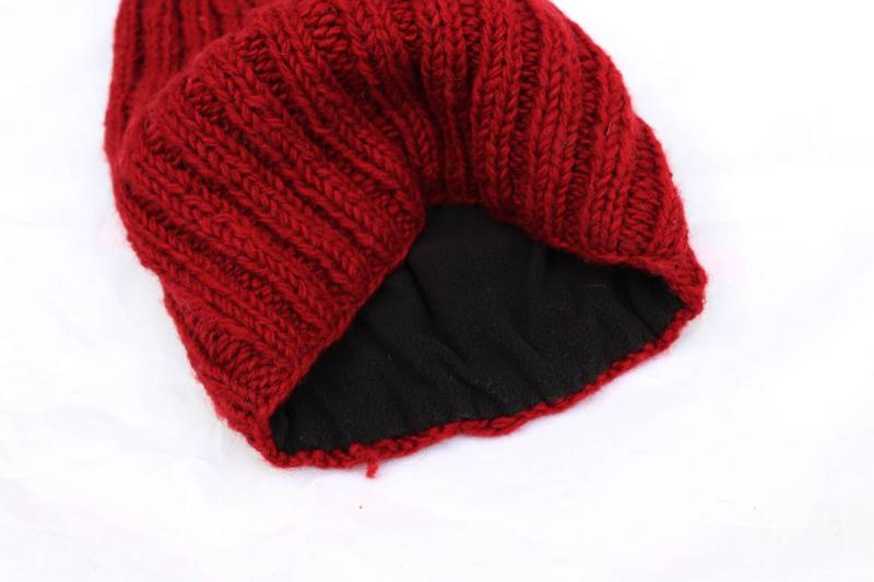 Rote Mütze Beanie Gestrickt Unisex Handarbeit von BendelartShop