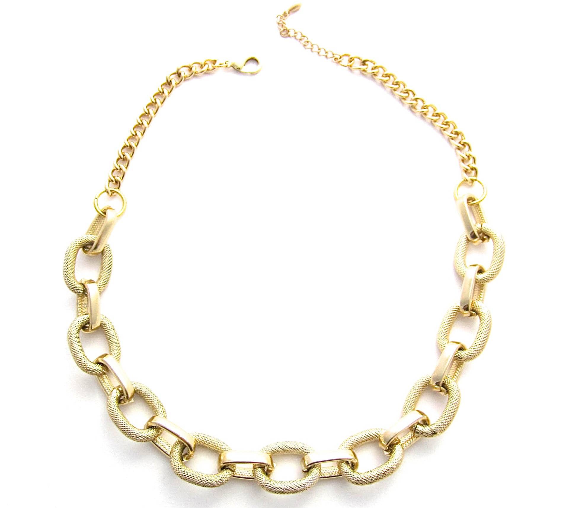 Gold Statement Halskette, Oval Link Schmuck Gold Statement Halskette, Oval Link Schmuck von BeneathMyVeilDesigns