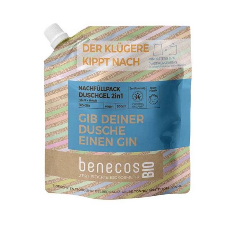 Benecos Duschgel Gin - Duschgel 2in1 Haut+Haar Refill 500ml von Benecos