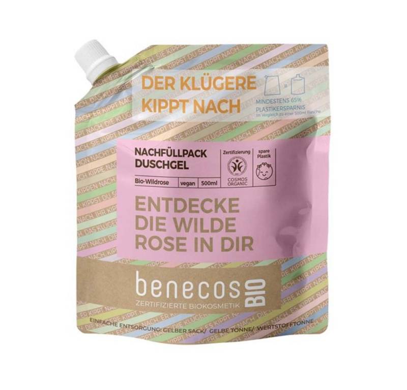 Benecos Duschgel Wildrose - Duschgel Refill 500ml von Benecos