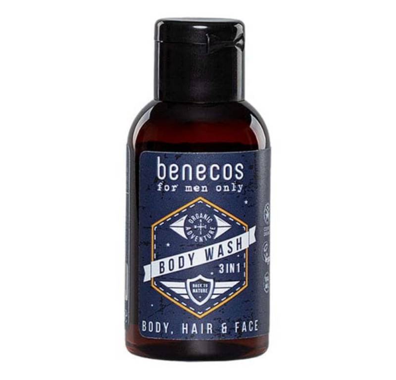 Benecos Duschgel for men only - Body Wash 3in1 Mini 50ml von Benecos