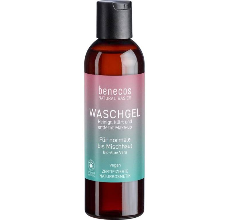 Benecos Gesichtspflege Natural Basics Waschgel Aloe Vera, 200 ml von Benecos