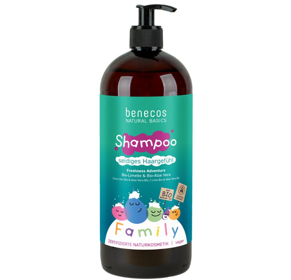 Benecos Haarshampoo Shampoo Freshness Adventure, 950 ml von Benecos