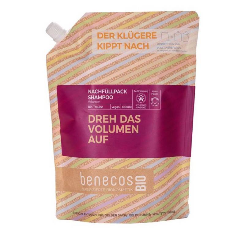 Benecos Haarshampoo Traube - Shampoo Volumen Refill 1L von Benecos