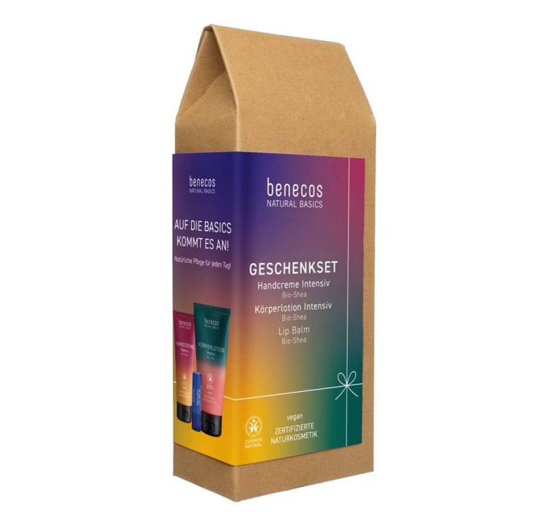 Benecos Körperlotion Geschenkset Intensiv - Handcreme, Körperlotion & Lipbalm von Benecos