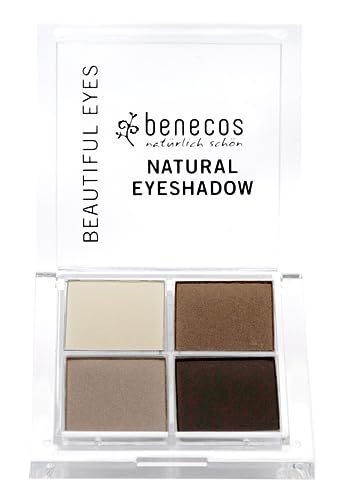 benecos - Naturkosmetik - Quattro Eyeshadow Palette - vegan - coffee & cream von benecos