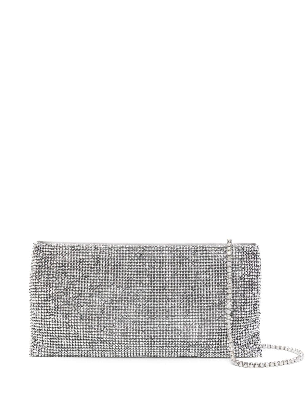 Benedetta Bruzziches Your Best Friend Clutch mit Strass - Silber von Benedetta Bruzziches