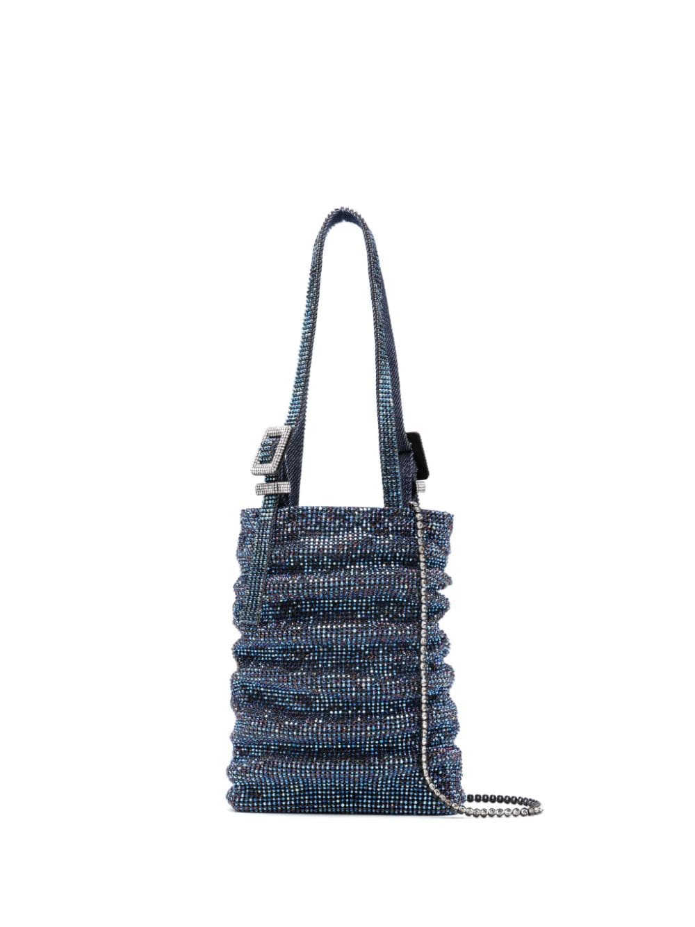 Benedetta Bruzziches Mini Tasche mit Kristallen - Blau von Benedetta Bruzziches