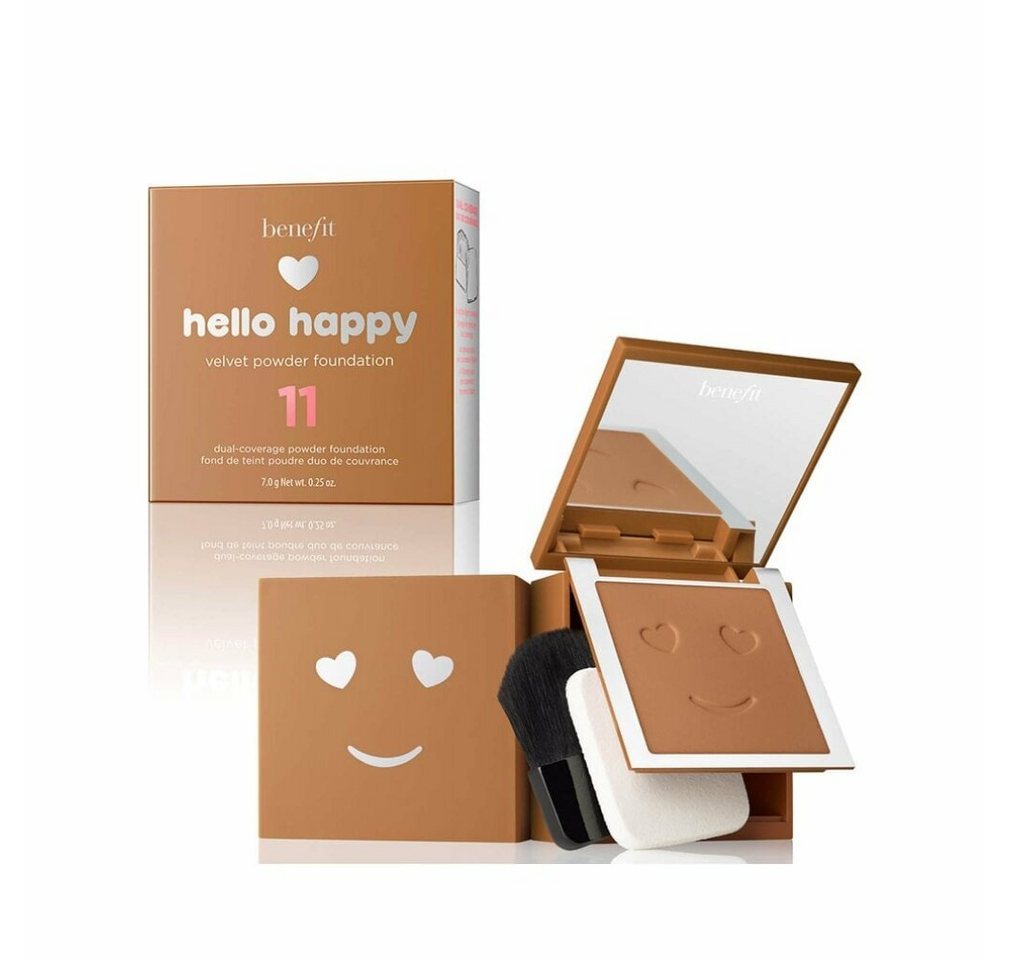 Benefit Primer Hello Happy Velvet Matte Finish Compact Foundation 11 Dark Neutral 7 g Benefit Primer Hello Happy Velvet Matte Finish Compact Foundation 11 Dark Neutral 7 g von Benefit