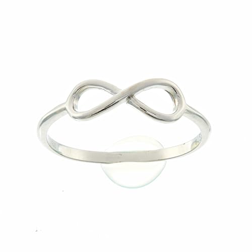 Beneto Ring Elegant Silver Infinity Ring AGG357 - Schaltung: 60 mm sBE1416-60, Estándar, Nicht-Edelmetall, Kein Edelstein von Beneto