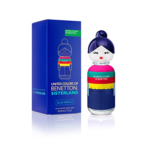 United Colors of Benetton - Sisterland Blue Neroli, Eau de Toilette Spray für Frauen, Amber-Holz-Duft mit Bergamotte, Lavendel und Vetiver - 80 ml von United Colors of Benetton