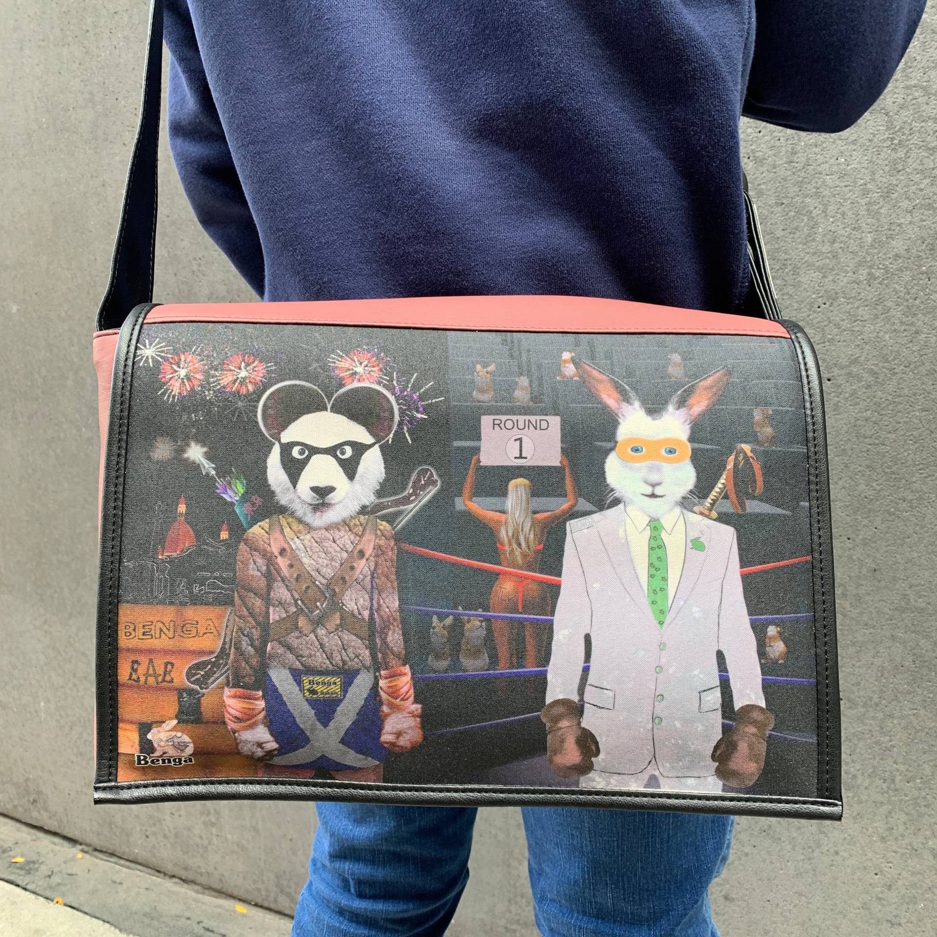 student Panda Vs. Kaninchen-Mauve von BengaRabbit