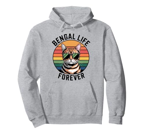 Bengal Life Katze Männer Frauen Kinder Geschenk Pullover Hoodie von Bengal Life Forever