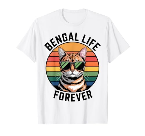 Bengal Life Katze Männer Frauen Kinder Geschenk T-Shirt Bengal Life Katze Männer Frauen Kinder Geschenk T-Shirt von Bengal Life Forever
