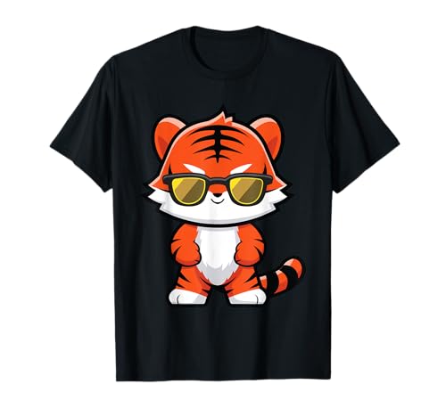 Niedlicher Baby Bengaltiger mit Sonnenbrille T-Shirt von Bengal Tiger Apparel