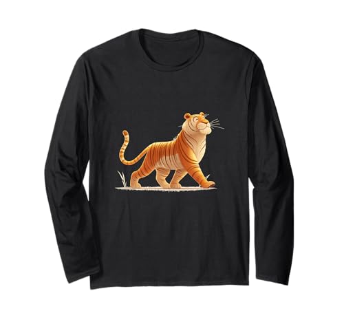 Stolzer Bengalischer Tiger Kostüm für Jungen und Mädchen Langarmshirt von Bengal Tiger Outfit