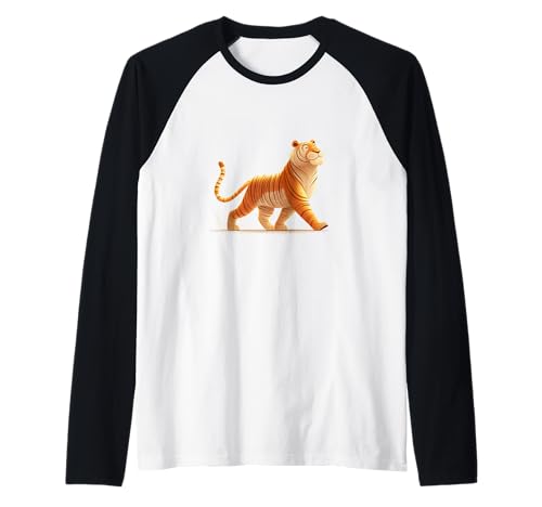 Stolzer Bengalischer Tiger Kostüm für Jungen und Mädchen Raglan von Bengal Tiger Outfit