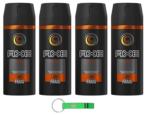 4x Axe Musk Deodorant und Körperspray - Body Spray für Männer Deo Spray 150ml + Beni Culinari Kostenloser Schlüsselanhänger von Beni Culinari