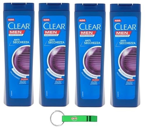 4x Clear Men Shampoo Anti Secchezza - Anti-Trockenheit Shampoo mit Grüntee-Extrakt 225ml + Beni Culinari Kostenloser Schlüsselanhänger 4x Clear Men Shampoo Anti Secchezza - Anti-Trockenheit Shampoo mit Grüntee-Extrakt 225ml + Beni Culinari Kostenloser Schlüsselanhänger von Beni Culinari