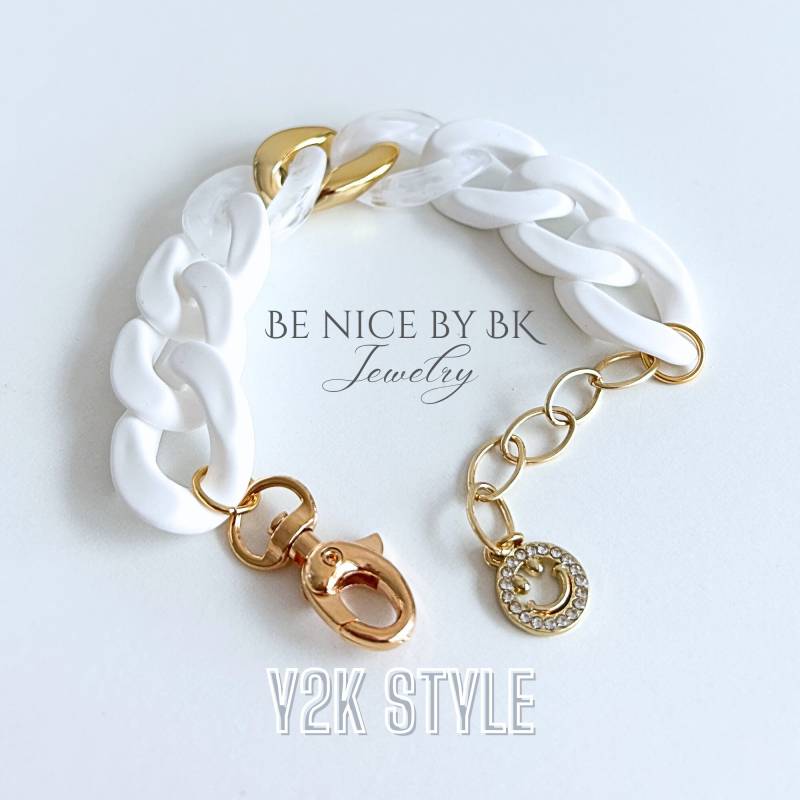Acryl Armband, Y2K Style - 2000Er Gliederarmband, Armband Damen Mix & Match Statement Geschenkidee Freundin von BenicebyBK
