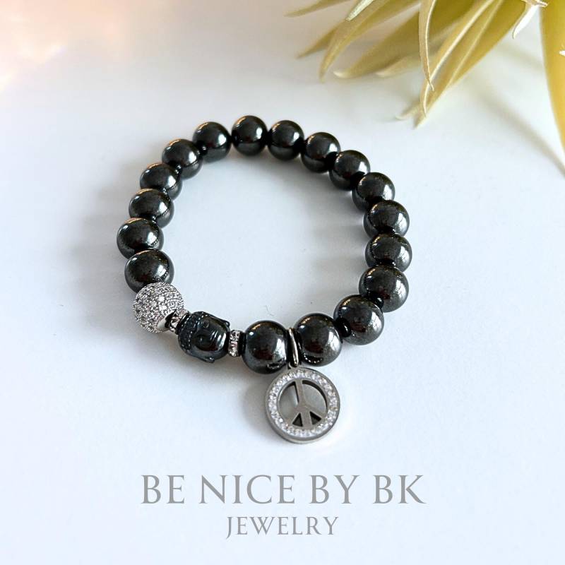 Buddha Armband Damen Boho Style, Hämatit Armband, Glücksarmband Damen, Yoga Schmuck Geschenk, Spiritueller von BenicebyBK