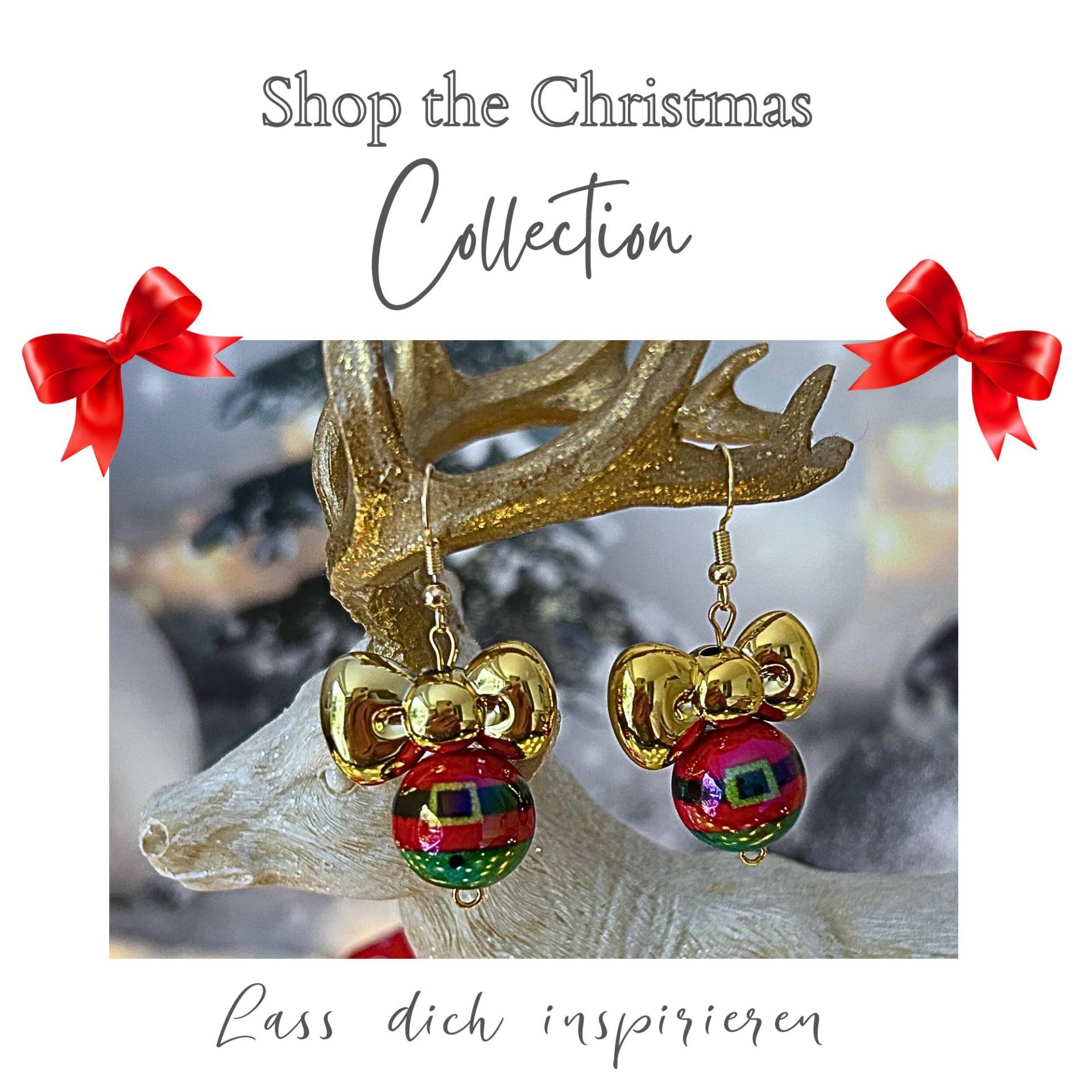 Santa Claus Ohrringe Weihnachten - Perfektes Wichtelgeschenk & Weihnachtsgeschenk Damen Nikolaus Schmuck Adventskalender von BenicebyBK