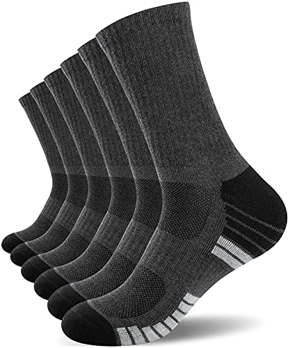 Benirap Socken Herren Damen 43-46 35-38, Winter Warme Wandersocken Baumwolle Sportsocken Atmungsaktiv Arbeitssocken 39-42 47-50 47-49 Laufsocken Verstärkte Sneaker Socken Fahrradsocken von Benirap