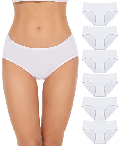 Unterwäsche Damen Stretch Baumwolle Hohe Taille Slips Weich Atmungsaktiv Bequeme Unterhosen Mehrpack von Benirap